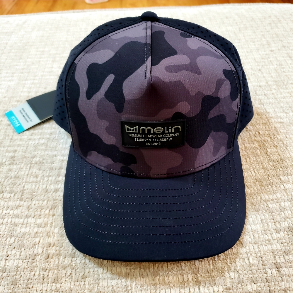 Melin Hydro Odyssey Brick Camo Black/Grey Classic Size Hat